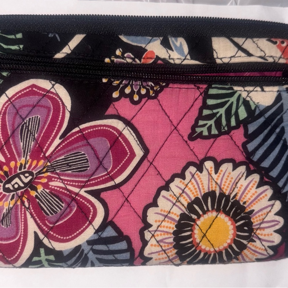 Vera Bradley Pink and Black Floral wallet